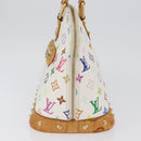 LOUIS VUITTON Monogram Multicolor Alma Hand Bag White M92647 LV Auth BA11105-4