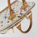 LOUIS VUITTON Monogram Multicolor Alma Hand Bag White M92647 LV Auth BA11105-7