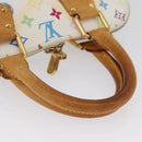 LOUIS VUITTON Monogram Multicolor Alma Hand Bag White M92647 LV Auth BA11105-8