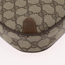 GUCCI GG Supreme Web Sherry Line Bag PVC Beige Gold 89 02 066 Auth BA11106-9