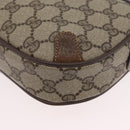 GUCCI GG Supreme Web Sherry Line Bag PVC Beige Gold 89 02 066 Auth BA11106-14