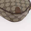 GUCCI GG Supreme Web Sherry Line Bag PVC Beige Gold 89 02 066 Auth BA11106-16