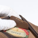 GUCCI GG Supreme Web Sherry Line Bag PVC Beige Gold 89 02 066 Auth BA11106-12