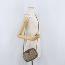 GUCCI GG Supreme Web Sherry Line Bag PVC Beige Gold 89 02 066 Auth BA11106-21