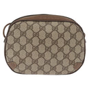 GUCCI GG Supreme Web Sherry Line Bag PVC Beige Gold 89 02 066 Auth BA11106-2