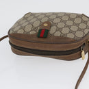 GUCCI GG Supreme Web Sherry Line Bag PVC Beige Gold 89 02 066 Auth BA11106-6