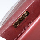 CARTIER Must Line Umhängetasche Leder Bordeaux Gold Auth BA11108-11
