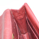 CARTIER Must Line Umhängetasche Leder Bordeaux Gold Auth BA11108-18