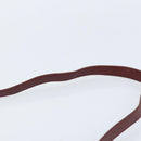 CARTIER Must Line Umhängetasche Leder Bordeaux Gold Auth BA11108-8