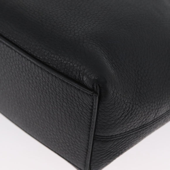 VALENTINO Rockstud Henkeltasche Leder Schwarz Silber Auth BA11109