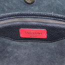 VALENTINO Rock Studs Tote Bag Leather Black Silver Auth BA11109-10