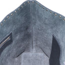VALENTINO Rock Studs Tote Bag Leather Black Silver Auth BA11109-19