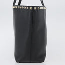 VALENTINO Rock Studs Tote Bag Leather Black Silver Auth BA11109-3