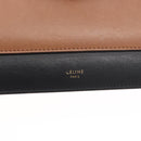 CELINE Large Flap Chain Shoulder Bag Leather Multicolor Gold Auth BA11111-17
