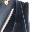 CELINE Large Flap Chain Shoulder Bag Leather Multicolor Gold Auth BA11111-19