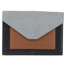 CELINE Large Flap Chain Shoulder Bag Leather Multicolor Gold Auth BA11111-13