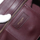 SAINT LAURENT petit cabas Hand Bag Leather 2way Purple Gold Auth BA11112-21