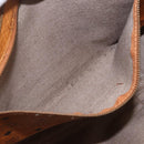 MCM Logogram Vicetos Tote Bag PVC Brown Gold Auth BA11113-21