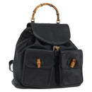 GUCCI Bambus Rucksack Leder Schwarz Gold 003 2058 0016 Auth BA11115-1