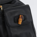 GUCCI Bambus Rucksack Leder Schwarz Gold 003 2058 0016 Auth BA11115-22