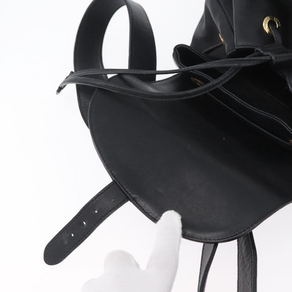 GUCCI Bambus Rucksack Leder Schwarz Gold 003 2058 0016 Auth BA11115
