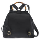 GUCCI Bambus Rucksack Leder Schwarz Gold 003 2058 0016 Auth BA11115-2