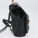 GUCCI Bambus Rucksack Leder Schwarz Gold 003 2058 0016 Auth BA11115-4