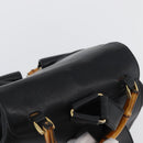 GUCCI Bambus Rucksack Leder Schwarz Gold 003 2058 0016 Auth BA11115-6