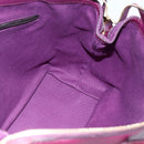 SAINT LAURENT Hand Bag Leather Purple Gold 274766 Auth BA11116V-19