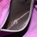 SAINT LAURENT Hand Bag Leather Purple Gold 274766 Auth BA11116V-11