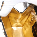 Salvatore Ferragamo Vala Shoulder Bag Satin Black Gold Auth BA11117-19
