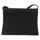 Salvatore Ferragamo Vala Shoulder Bag Satin Black Gold Auth BA11117-2