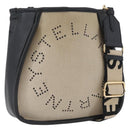 Stella MacCartney Shoulder Bag Canvas Leather 2way Beige Gold Auth BA11119-1