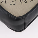 Stella MacCartney Shoulder Bag Canvas Leather 2way Beige Gold Auth BA11119-9