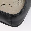 Stella MacCartney Shoulder Bag Canvas Leather 2way Beige Gold Auth BA11119-14