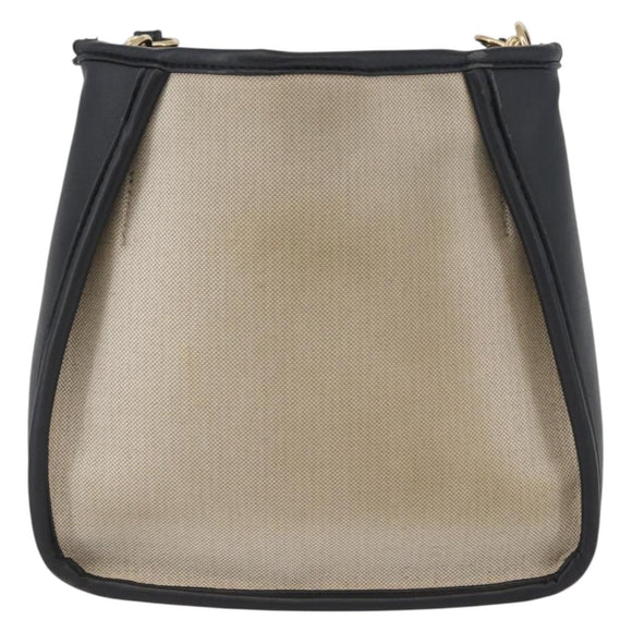 Stella MacCartney Shoulder Bag Canvas Leather 2way Beige Gold Auth BA11119