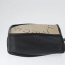 Stella MacCartney Shoulder Bag Canvas Leather 2way Beige Gold Auth BA11119-3