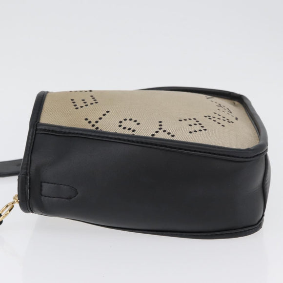 Stella MacCartney Shoulder Bag Canvas Leather 2way Beige Gold Auth BA11119