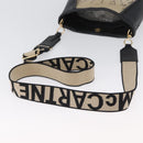 Stella MacCartney Shoulder Bag Canvas Leather 2way Beige Gold Auth BA11119-7