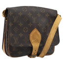 LOUIS VUITTON Monogram Cartouchiere MM Shoulder Bag M51253 LV Auth BA11124-1