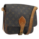 LOUIS VUITTON Monogram Cartouchiere MM Shoulder Bag M51253 LV Auth BA11126-1