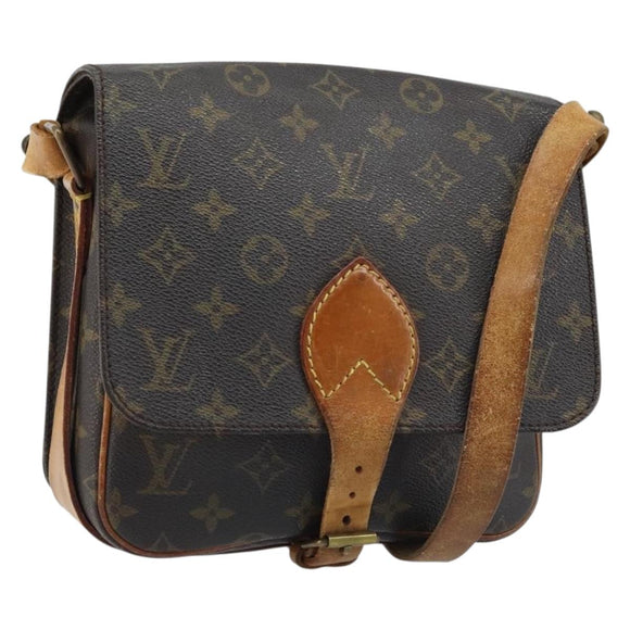 LOUIS VUITTON Monogram Cartouchiere MM Shoulder Bag M51253 LV Auth BA11126