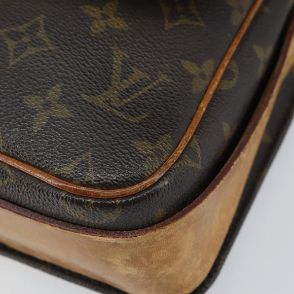 LOUIS VUITTON Monogram Cartouchiere MM Shoulder Bag M51253 LV Auth BA11126