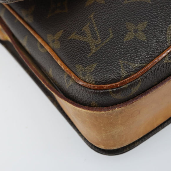 LOUIS VUITTON Monogram Cartouchiere MM Shoulder Bag M51253 LV Auth BA11126