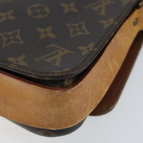 LOUIS VUITTON Monogram Cartouchiere MM Shoulder Bag M51253 LV Auth BA11126