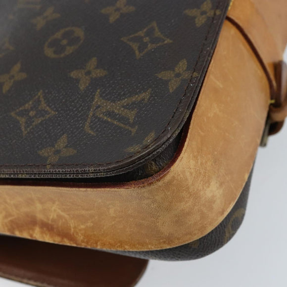 LOUIS VUITTON Monogram Cartouchiere MM Shoulder Bag M51253 LV Auth BA11126
