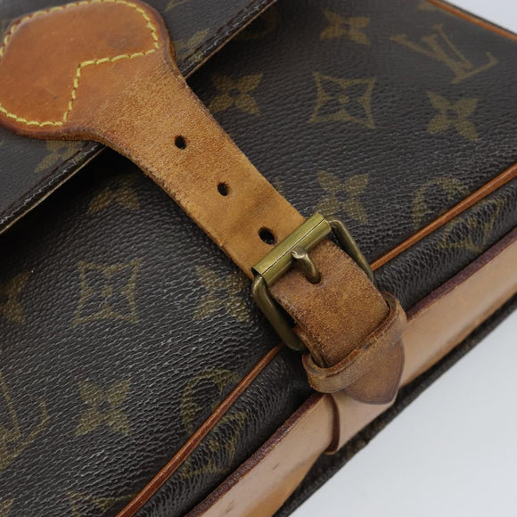 LOUIS VUITTON Monogram Cartouchiere MM Shoulder Bag M51253 LV Auth BA11126