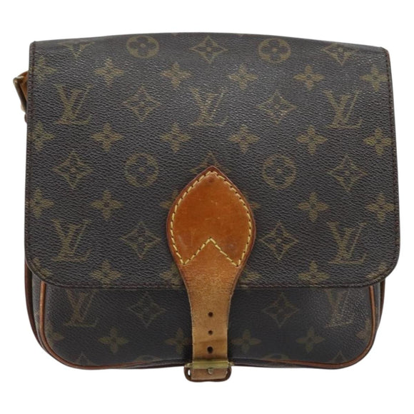 LOUIS VUITTON Monogram Cartouchiere MM Shoulder Bag M51253 LV Auth BA11126