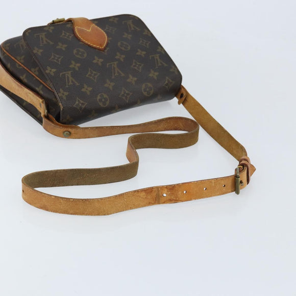 LOUIS VUITTON Monogram Cartouchiere MM Shoulder Bag M51253 LV Auth BA11126