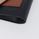 CELINE Trifold Wallet Chain Bag Leather Multicolor Gold Auth BA11127-9